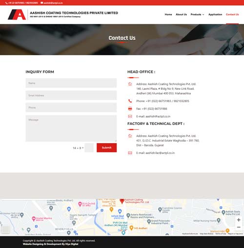 actpl-contact Aashish Coating Technologies Private Limited, Aashish Coating Technologies Private Limited