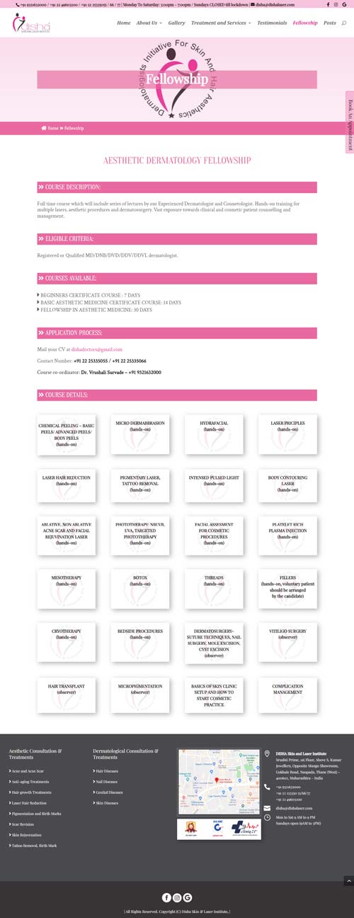 dishalaser-fellowship Disha Skin and Laser Institute, Disha Skin and Laser Institute