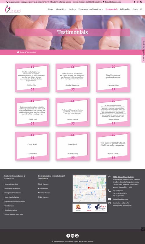 dishalaser-testimonials Disha Skin and Laser Institute, Disha Skin and Laser Institute