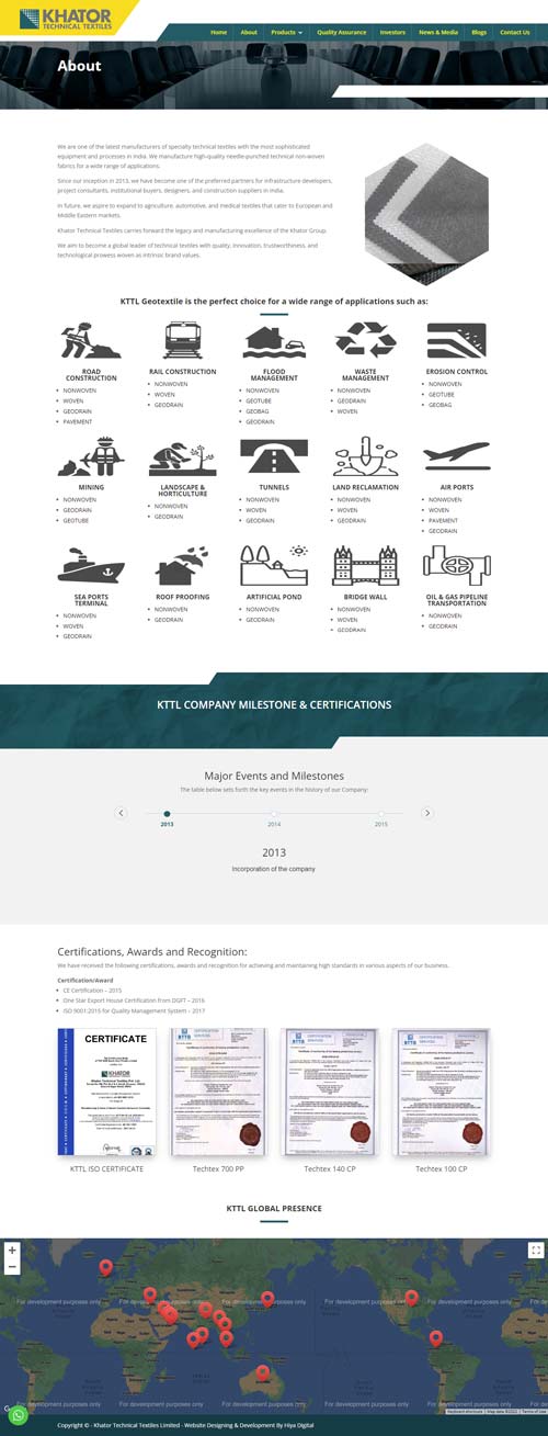 kttl-about Khator Technical Textiles Limited, Khator Technical Textiles Limited