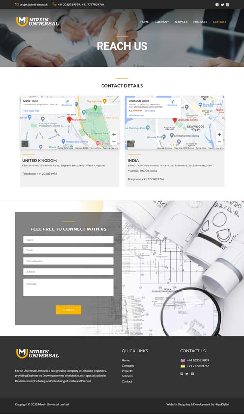 mirein-contact Mirein Universal Limited, Mirein Universal Limited