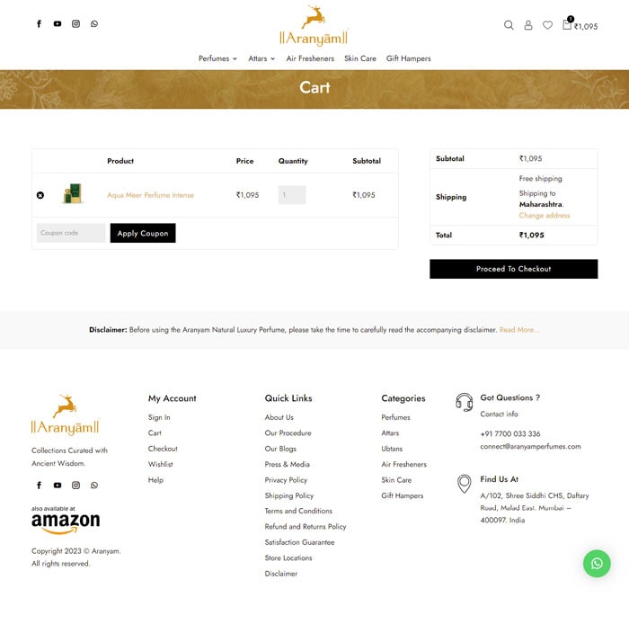 Aranyam Cart Aranyam Cart